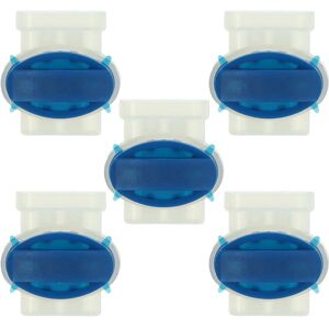 5x Cable Connector for Boundary Wire compatible with Honda Miimo Robot Lawn Mower - Cable Clamps, Waterproof, Blue Transparent - Vhbw 5x Cable Connector for Boundary Wire compatible with Honda Miimo Robot Lawn Mower - Cable Clamps, Waterproof, Blue Transparent - Vhbw