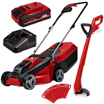 Einhell - ge-cm 18/30 18v Cordless Lawnmower 30cm Lawn Mower pxc + Grass Trimmer Einhell - ge-cm 18/30 18v Cordless Lawnmower 30cm Lawn Mower pxc + Grass Trimmer