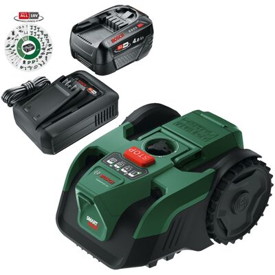 Bosch Visimow Robotic Lawnmower Visimow18v-100 Lawn Mower 1 X 4.0ah Batt Charger Bosch Visimow Robotic Lawnmower Visimow18v-100 Lawn Mower 1 X 4.0ah Batt Charger