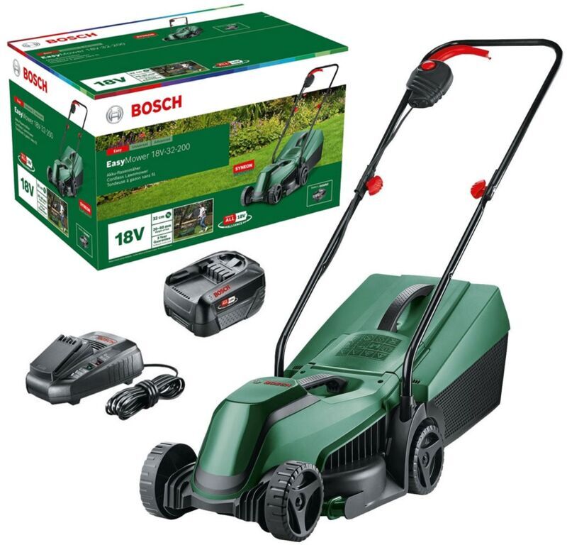 Bosch - EasyMower 18v 18V-32-200 18V 32cm Cordless Push Lawn Mower 32cm 06008B9D70
