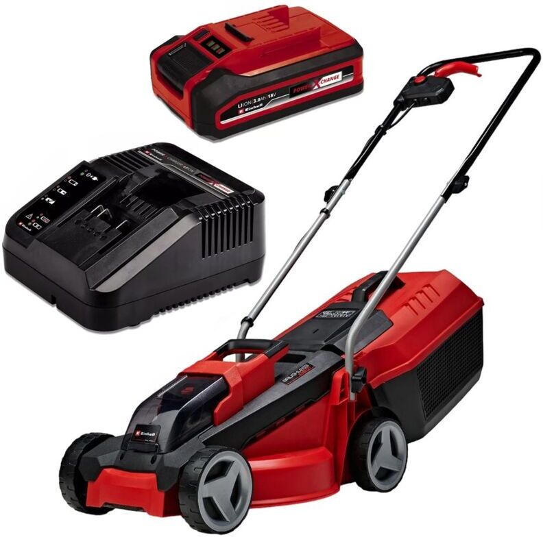 3413155 ge-cm 18/30 18v Brushless 30cm Lawn Mower - 1 x 3.0ah Battery - Einhell