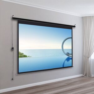 LIVINGANDHOME 100 Inch hd Electric Pull Down Projector Screen