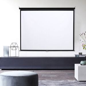 Livingandhome - 60 Inch hd Manual Pull Down Projector Screen