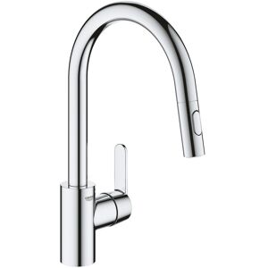 Grohe - Get Gooseneck single lever sink mixer with extractable 2 jets shower (31484001)