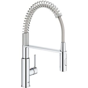 Grohe - Get Semi-pro kitchen mixer with spring and 2-jet shower, Chrome (30361000)