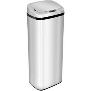 Homcom - 50L Infrared Automatic Motion Sensor Dustbin Stainless Steel Trash Can - Silver