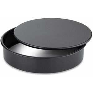 T943014HG28 Precision Plus Loose Base 15cm Sandwich Cake Tin, Aluminised Steel with Non-Stick Coating, Black - Tower