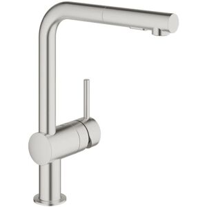 Grohe - Minta Sink mixer with pull-out shower, Supersteel (30274DC0)