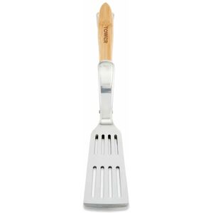 T932021 Outdoor Living Multi-Functional Spatula with Wooden Handle, Stainless Steel - Tower