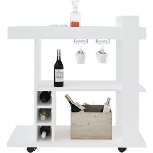 Seconique - Naples Breakfast Bar/Drinks Cart White