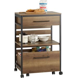 Industrial Vintage Style Kitchen Trolley Cart,FKW118-PF - Sobuy