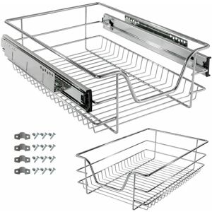 Telescopic Kitchen Drawer Basket Pull-out 40 cm - Arebos