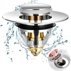 Groofoo - Bathtub Stopper, Universal Sink Water Tube Accessories, Kitchen Sink Stopper, Stripping Spray, Stainless Steel Plate Flip