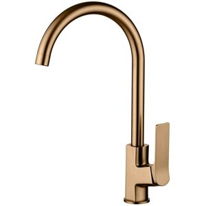 INVENA Brushed Copper Kitchen Sink Tap Basin Standing Faucet Mixer Single Lever