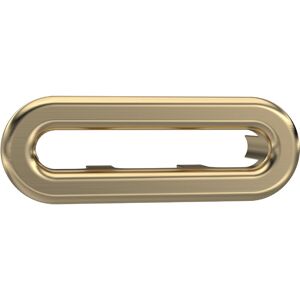Balterley - Classic Ceramic Accessories Traditional Oval Overflow Cover - 50mm x 26mm - Brushed Brass - Brushed Brass