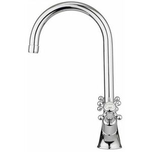 Crosswater - Cucina Belgravia Crosshead Two Handle Kitchen Sink Mixer Tap - Chrome - BL711DC - Chrome