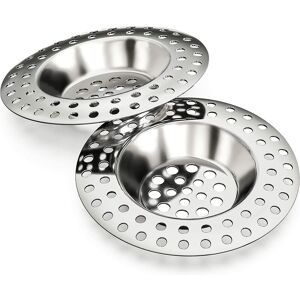 AOUGO Drain Strainer Set, Drain Strainer, Metal Drain Strainer, Stainless Steel Drain Strainer, Drain Filter, Hair Catcher Strainer, Sink Strainer, Drain