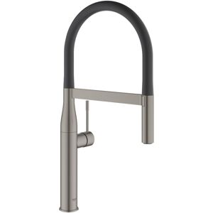 Grohe - Essence Single-Lever Kitchen Sink Mixer 1/2″, with temperature limiter, Brushed Hard Graphite (30294AL0)