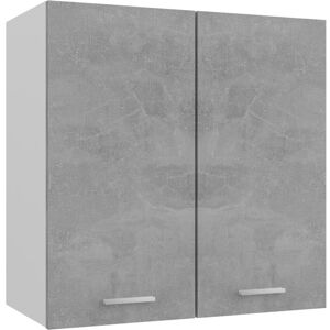 Hanging Cabinet Concrete Grey 60x31x60 cm Engineered Wood Vidaxl Grey