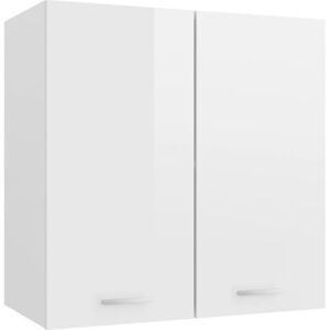 Hanging Cabinet High Gloss White 60x31x60 cm Engineered Wood Vidaxl White