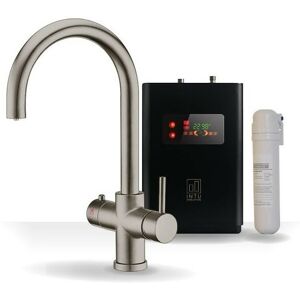 Apex 4 in 1 Instant Boiling Water Hot Kitchen Tap Swan Neck 4OUR Nickel - Intu