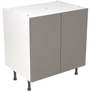 Quick Build Full Kitchen Base / Wall / Tall Unit Set - Dust Grey Gloss - Slab Doors Base Unit 800mm - Kitchen Kit