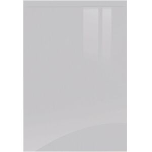 KITCHEN KIT Quick Build Full Kitchen Base / Wall / Tall Unit Set - Light Grey Gloss - J-Pull Handleless Doors J-Pull Sample Kitchen Unit Cabinet Door 396mm