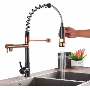 Zamery - Kitchen Tap,Kitchen Taps with Pull Out Spray,3 modes Kitchen Taps Mixer Wtih 360 ° Rotating Nozzle,304 Stainless Steel Kitchen Taps with