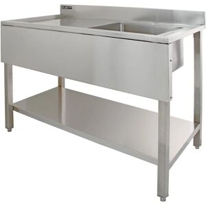 MONSTER SHOP KuKoo Commercial Kitchen Catering Sink, Stainless Steel, Left