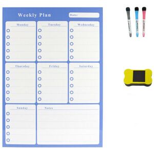 ROSE Magnetic Dry Erase Weekly Calendar Planner Board for Fridge, Calendar Organizer