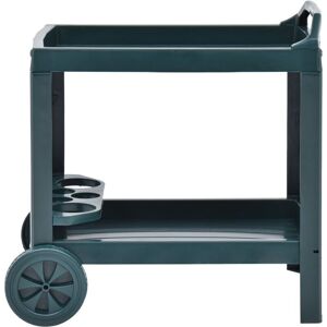 Berkfield Home - Mayfair Beverage Cart Green 69x53x72 cm Plastic