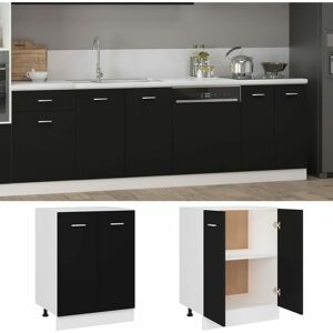 Berkfield Home - Mayfair Bottom Cabinet Black 60x46x81.5 cm Engineered Wood