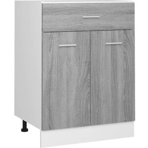 Berkfield Home - Mayfair Drawer Bottom Cabinet Grey Sonoma 60x46x81.5 cm Engineered Wood