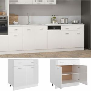 Berkfield Home - Mayfair Drawer Bottom Cabinet High Gloss White 80x46x81.5 cm Engineered Wood