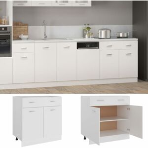 Berkfield Home - Mayfair Drawer Bottom Cabinet White 80x46x81.5 cm Engineered Wood