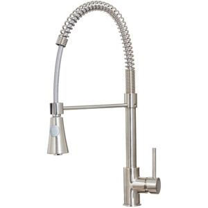 Tirare Kitchen Sink Mixer Tap - Brushed Nickel - Orbit