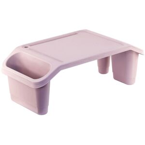 GEEZY Portable Pink Bed Tray & Drink Holder Laptop Serving Sofa Bed Table to Eat Work - Pink