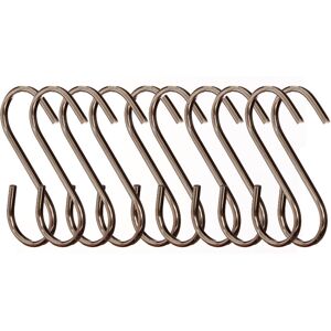 Premier Housewares - Sorello Chrome Hanging Hooks - Set of 10