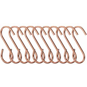 Premier Housewares Sorello Rose Gold Hanging Hooks - Set of 10