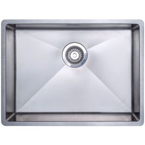 Prima - R10 1.0 Bowl Undermount/Inset Large Kitchen Sink with Waste Kit 590mm l x 440mm w - Stainless Steel