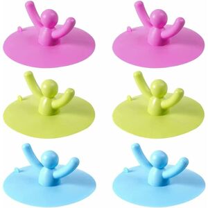 RHAFAYRE 6 Pieces Kitchen Sink Stopper, Universal Silicone Plug, Drain Stopper, Rubber Bathtub Stoppers, for Kitchens Bathrooms Laundries