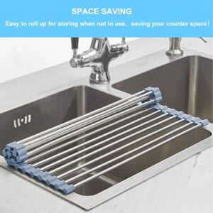 Xuigort - Roll-Up Dish Drying Rack, Multi-Use Drying, Draining, Trivet Kitchen Sink Accessories