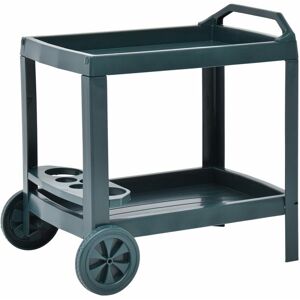 Berkfield Home - Royalton Beverage Cart Green 69x53x72 cm Plastic