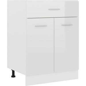 Berkfield Home - Royalton Drawer Bottom Cabinet High Gloss White 60x46x81.5 cm Engineered Wood