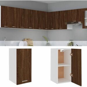 BERKFIELD HOME Royalton Hanging Cabinet Brown Oak 29.5x31x60 cm Engineered Wood