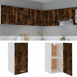 Berkfield Home - Royalton Hanging Cabinet Smoked Oak 29.5x31x60 cm Engineered Wood