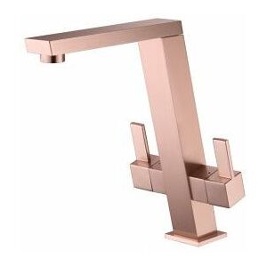 SCOTT & JAMES Scott & James Dual Edge Twin Lever Mixer Tap - Brushed Copper - ELO0070 - Brushed Copper