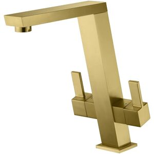 SCOTT & JAMES Scott & James Dual Edge Twin Lever Mixer Tap - Brushed Gold - ELO0068 - Brushed Gold