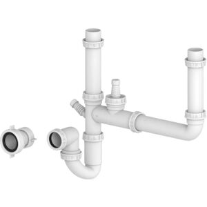 S.i.a - sia 15PPK Universal Fitting Plumbing Pack With U-Bend For 1.5 / 2.0 Bowl Sinks