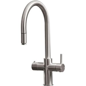 S.i.a - sia BWT33NI Brushed Nickel 3-in-1 Instant Boiling Hot Water Tap Including Tank & Filter